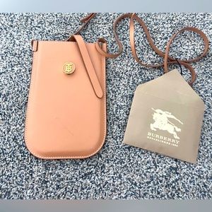 Burberry leather Anne crossbody cell phone wallet case!! SOLD OUT